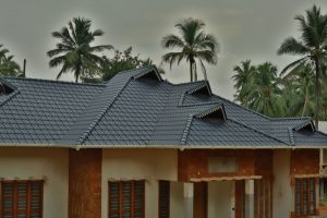Blue grey kerala roof tiles